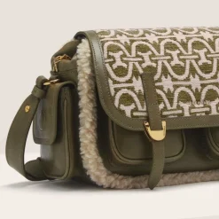 Coccinelle Campus Multimaterial Winter Monogram Medium