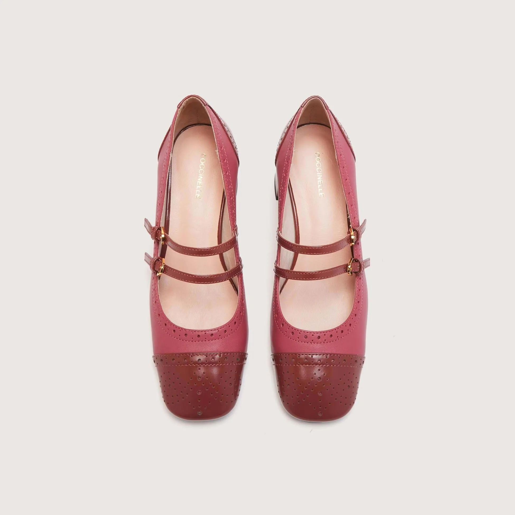 Coccinelle Magalù Shiny Brogue Bicolor