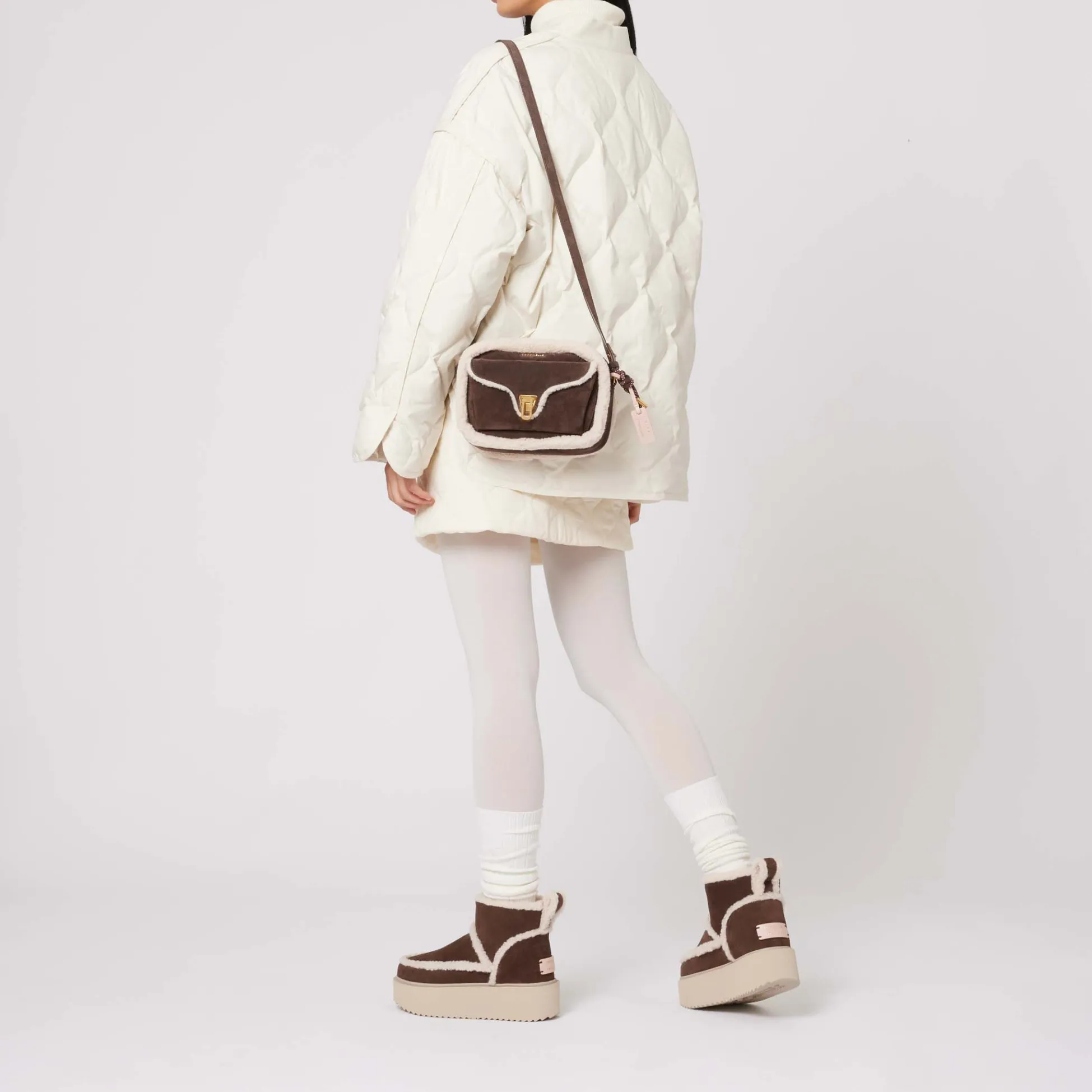 Coccinelle x Inuikii Beat Eco Shearling Small