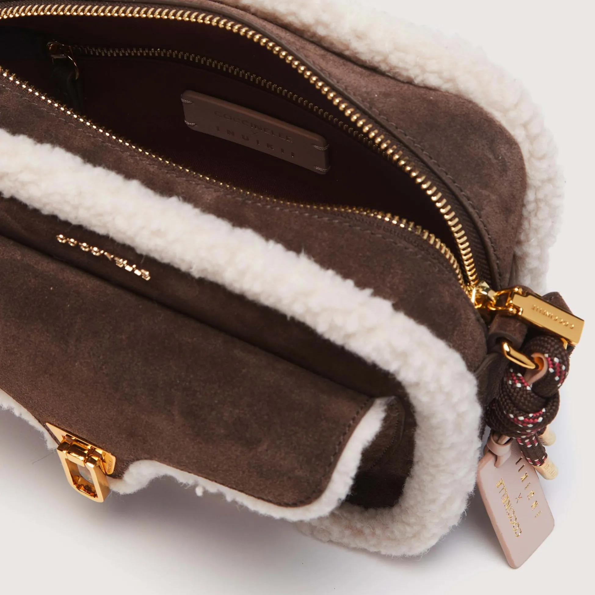Coccinelle x Inuikii Beat Eco Shearling Small